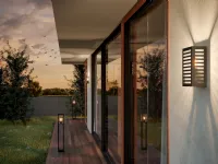 Outdoor metal and glass Alamonte lamp by Eglo.