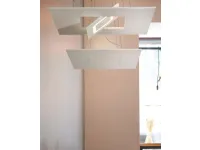 Biquadro aluminum suspension lamp by Cattaneo