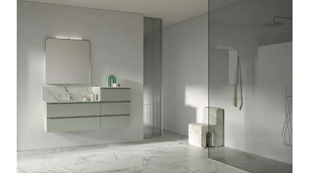 Suspended bathroom cabinet BIK BK14 by Compab.