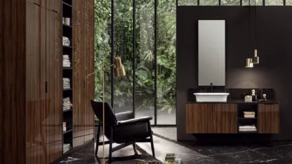 Suspended bathroom vanity unit EGOISTA EG03 by Compab.