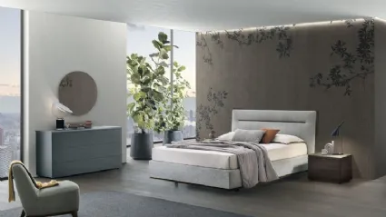 Dorian upholstered fabric bed by Tomasella.