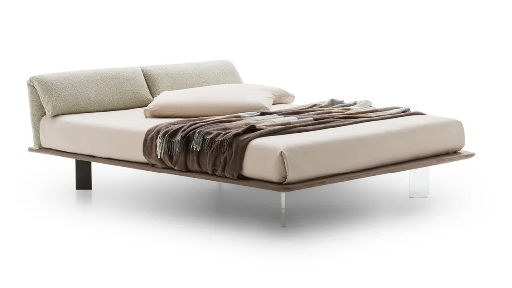 Logan fabric upholstered bed by Le Comfort.