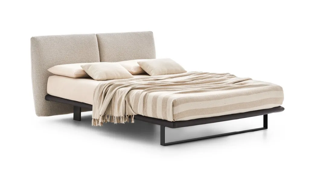 Upholstered fabric bed Monaco by Le Comfort.