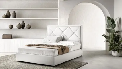 Bed with Precious headboard by Bside