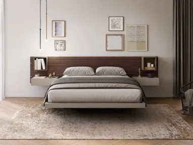 Suspended bed with storage by Fimar.