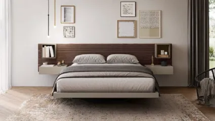 Suspended bed with storage by Fimar.