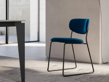 Lea chair in velvet by Arredo3.