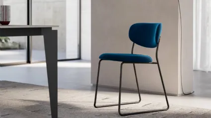 Lea chair in velvet by Arredo3.