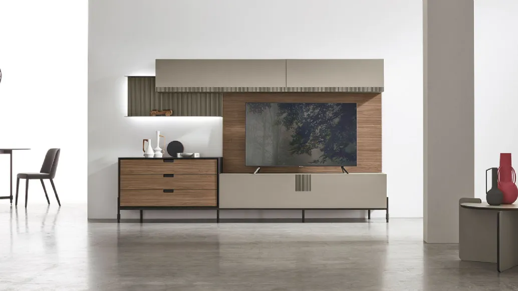 Wall unit TIME UNIT TI 104 by Tomasella.