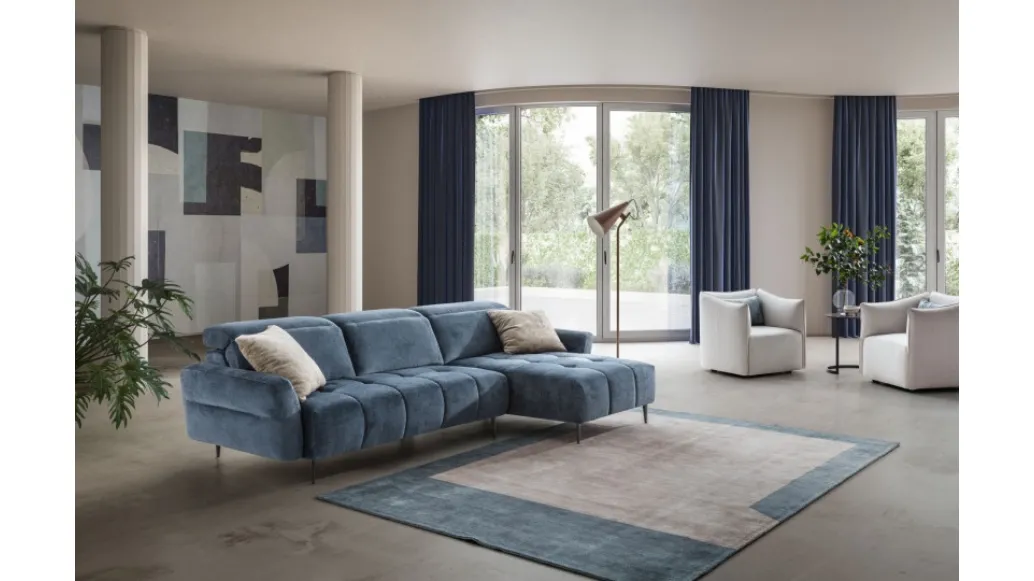 Le Comfort's Gillan sectional sofa with peninsula.