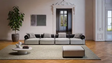 Linear modular sofa Levante by Pianca.