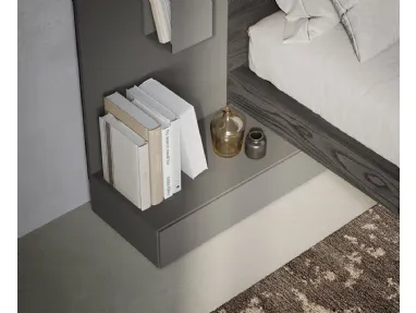 Matte lacquered bedside table Line by Fimar.