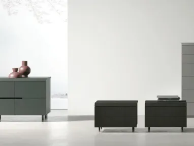 Tomasella's Morfeo Night Group in lacquered or wooden finish.