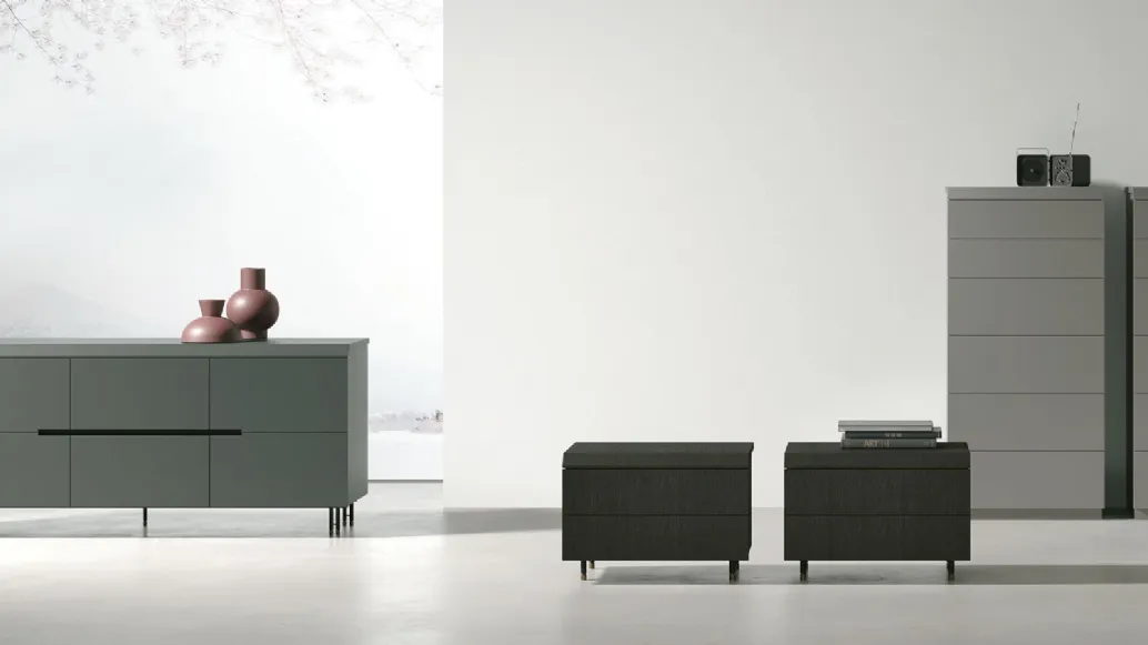 Tomasella's Morfeo Night Group in lacquered or wooden finish.