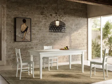 Extendable Asolo table made of solid ash wood by Arredo3.