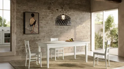 Extendable Asolo table made of solid ash wood by Arredo3.