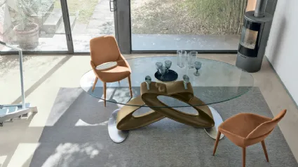 Glass Eclipse table by Target Point