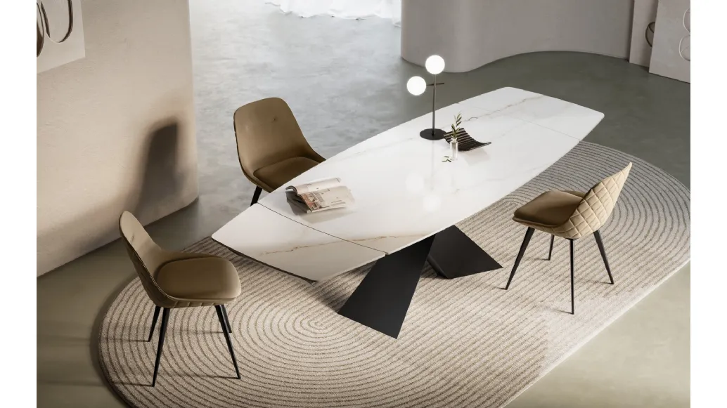 Extendable table Fox in gres by Arredo3.