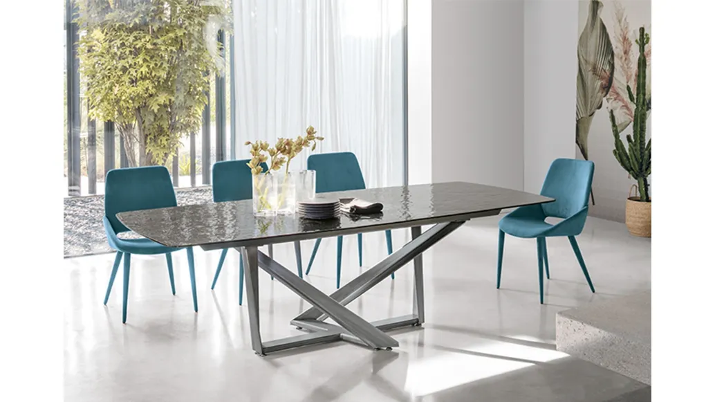 Priam glass barrel shaped table by Target Point