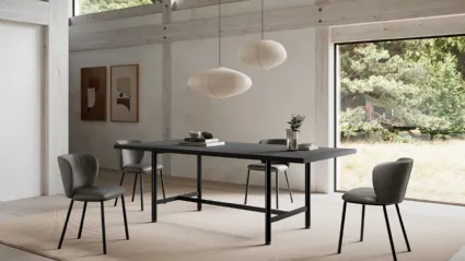 All-around bold rectangular Tuttotondo table by Arredo3.