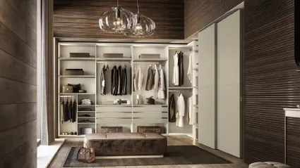 Taurus T522 corner walk-in closet by Moretti Compact Giorno Notte.