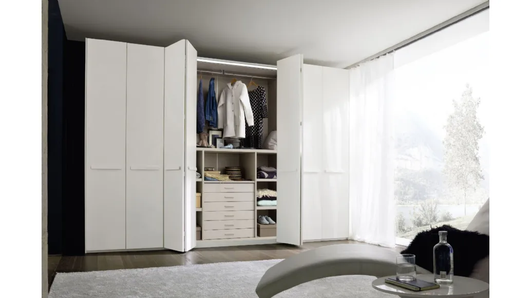 Wardrobe with folding doors Frame of S75