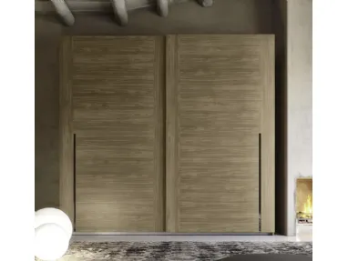 Wardrobe with sliding doors S40 Maxi walnut finish of S75.