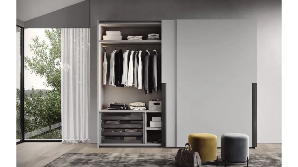 Wardrobe with sliding door Sign by Fimar.