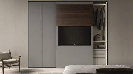 TV cabinet with sliding door Curtain by Fimar