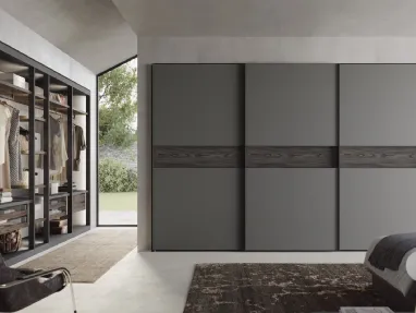 Wardrobe with sliding doors Strip by Fimar.