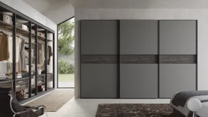 Wardrobe with sliding doors Strip by Fimar.