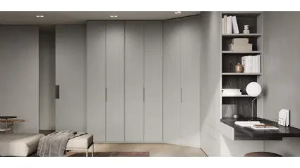 Corner wardrobe with hinged door Trattino by Fimar