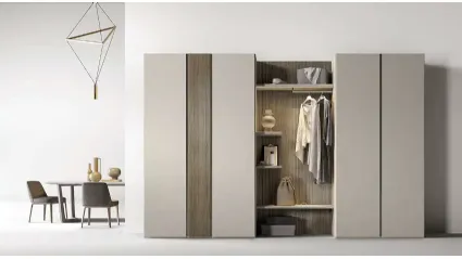 Utility Bora U454 Moretti Compact Day Night wardrobe with hinged doors.