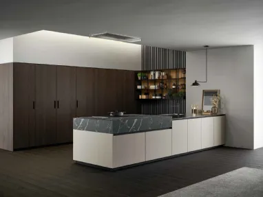 Modern kitchen with Asia 01 peninsula by Arredo3.