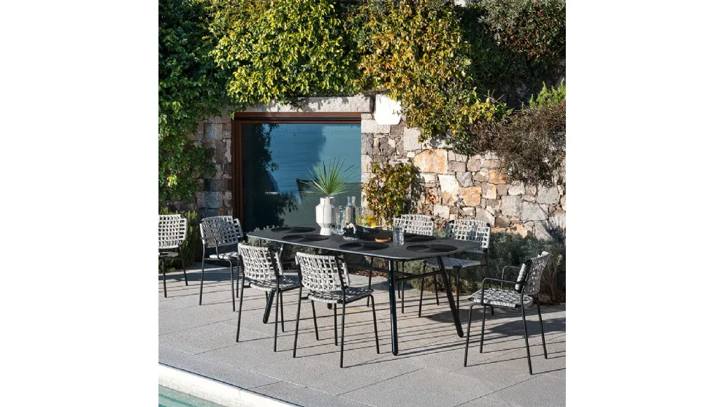 Rectangular Yo! table by Connubia Outdoor